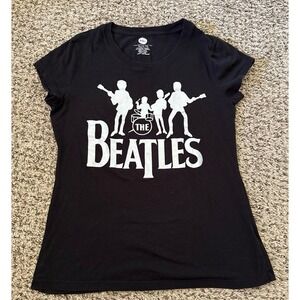 The Beatles Women's Black Short Sleeve Tee Size XL (15-17)